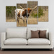 Longhorn In The pasture Wall Art Canvas-Stunning Canvas Prints