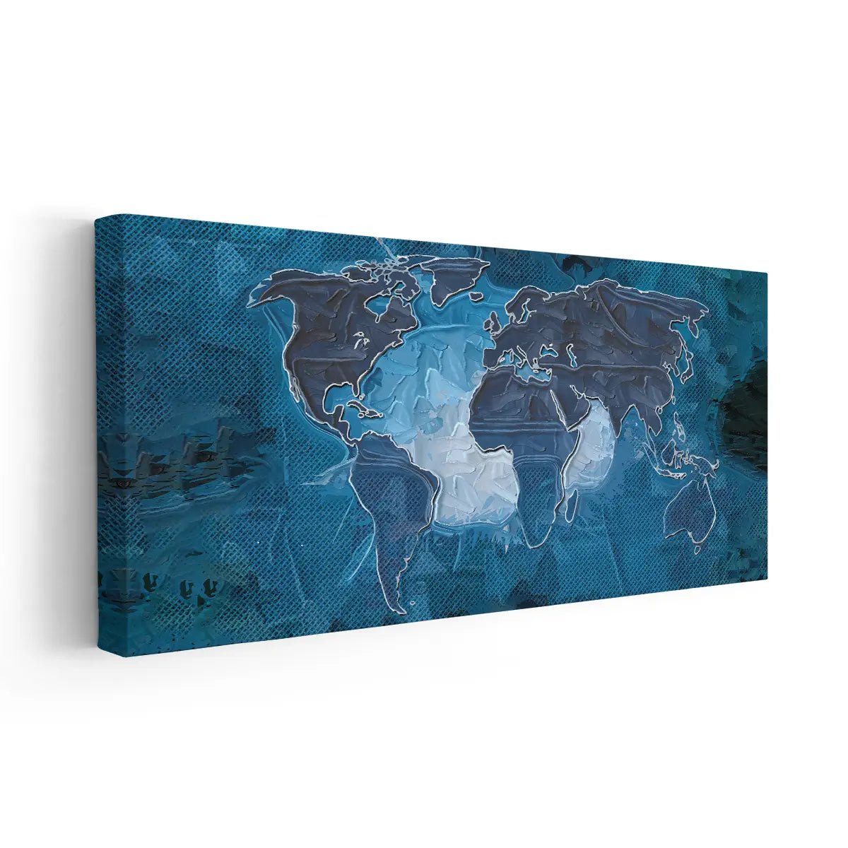 Textured World Map Multi Panel Canvas-Stunning Canvas Prints