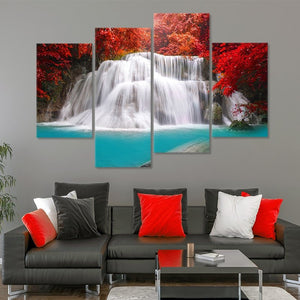 Autumn Waterfall Wall Art Canvas Print-Stunning Canvas Prints