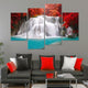 Autumn Waterfall Wall Art Canvas Print-Stunning Canvas Prints
