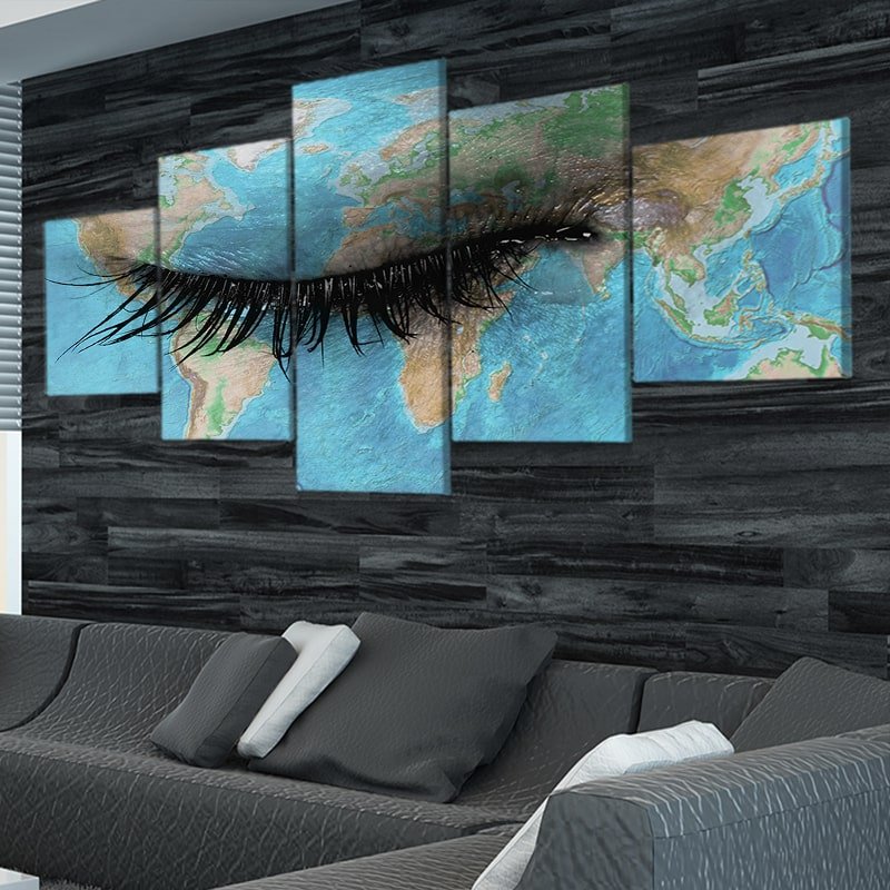 The Eye Of The World Multi Panel Canvas Wall Art 1 Piece
