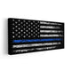 Police Flag Wall Art Canvas Print-Stunning Canvas Prints