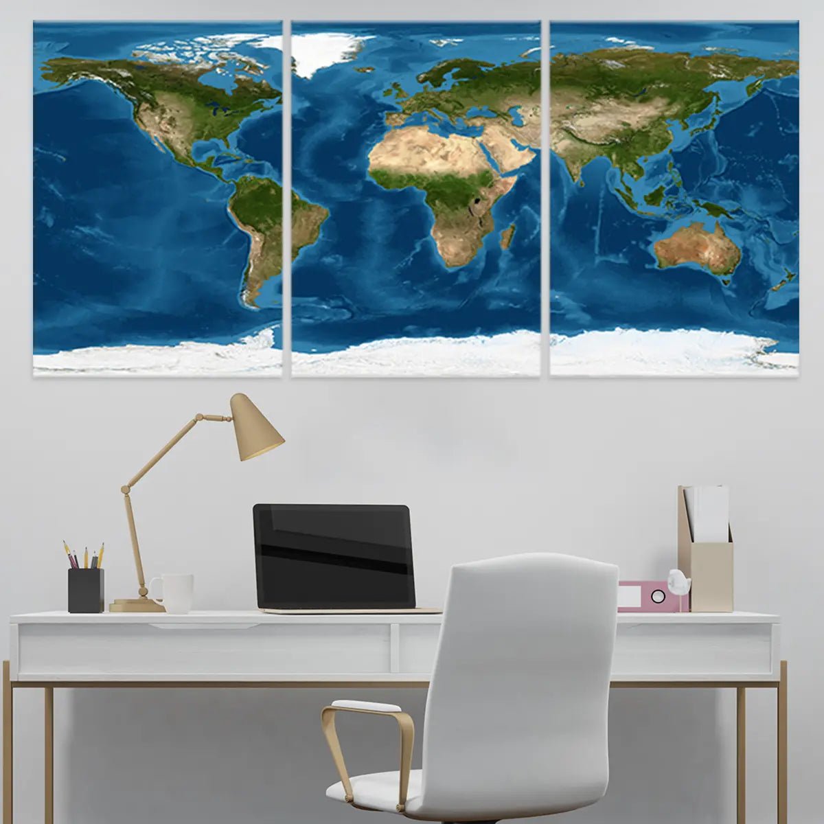 Topography World Map Wall Art-Stunning Canvas Prints
