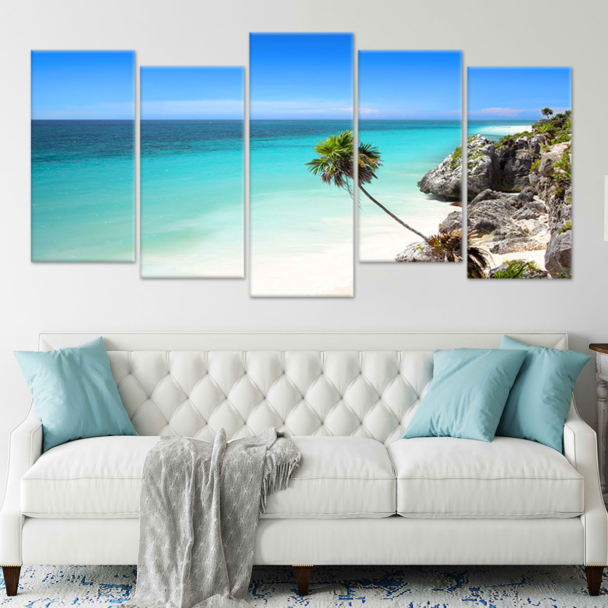 Tulum Beach Cliffs Wall Art-Stunning Canvas Prints