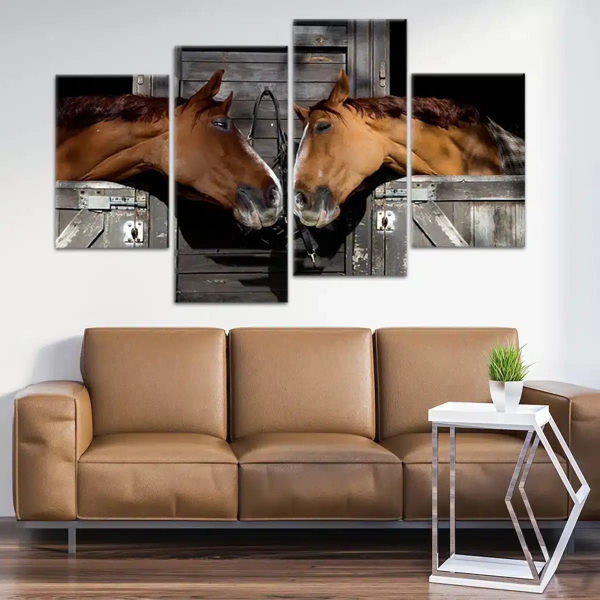 Sweet Horse Couple Wall Art Canvas-Stunning Canvas Prints
