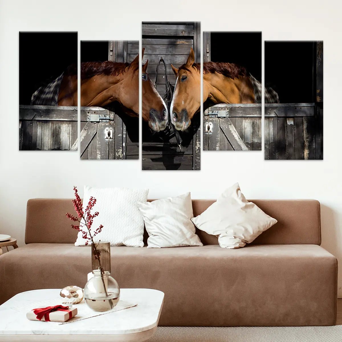 Sweet Horse Couple Wall Art Canvas-Stunning Canvas Prints
