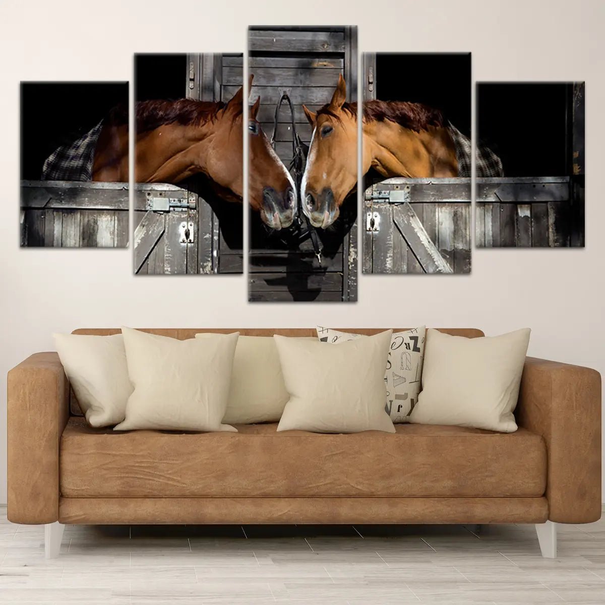 Sweet Horse Couple Wall Art Canvas-Stunning Canvas Prints