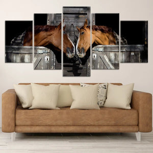 Sweet Horse Couple Wall Art Canvas-Stunning Canvas Prints