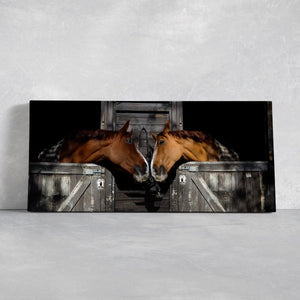 Sweet Horse Couple Wall Art Canvas-Stunning Canvas Prints