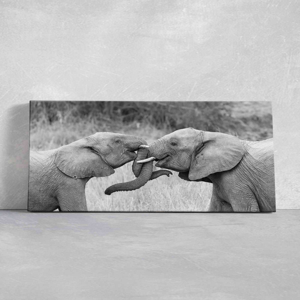 Loving Elephants Wall Art Canvas-Stunning Canvas Prints