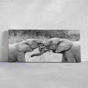 Loving Elephants Wall Art Canvas-Stunning Canvas Prints