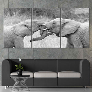 Loving Elephants Wall Art Canvas-Stunning Canvas Prints