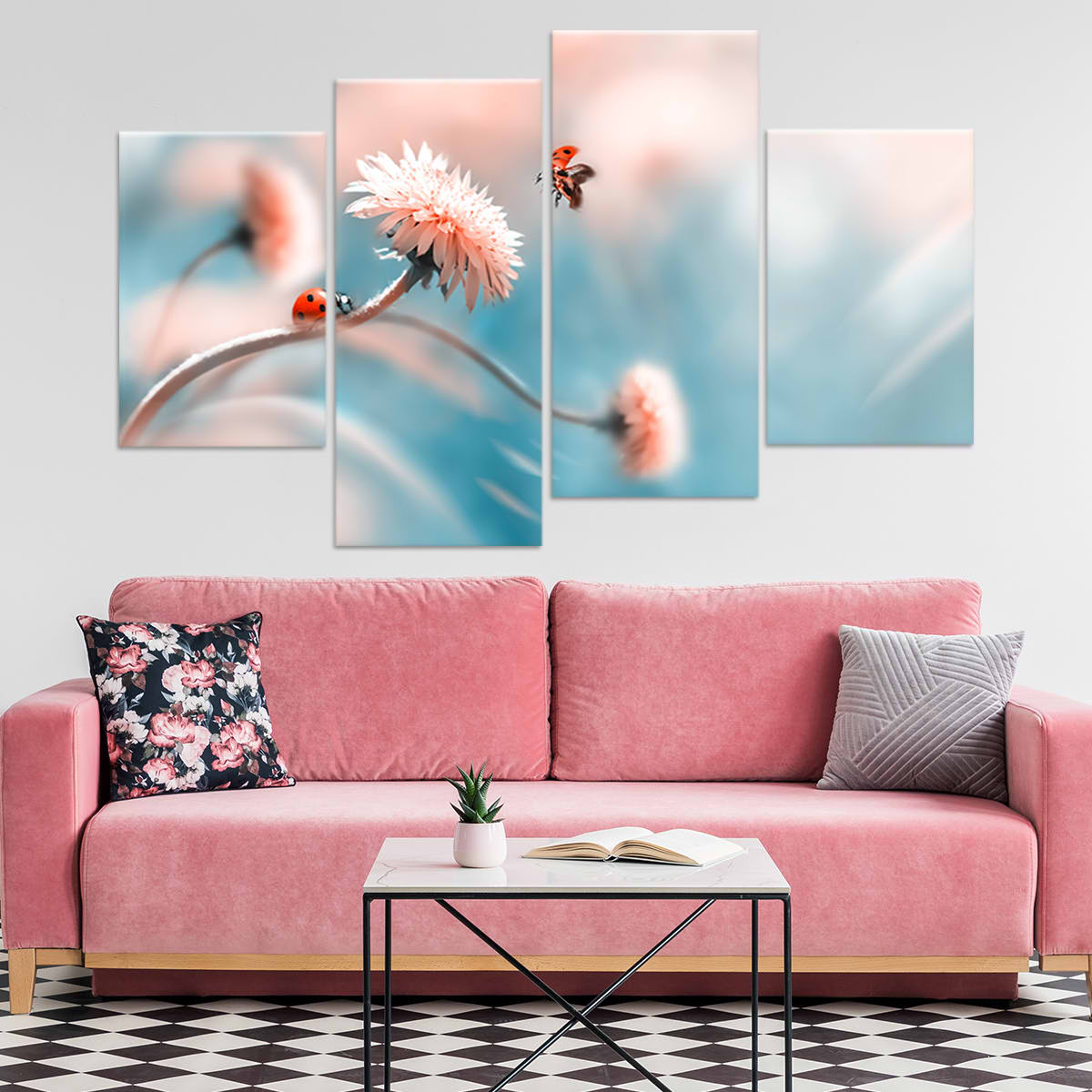 Lady Bugs Wall Art Canvas-Stunning Canvas Prints