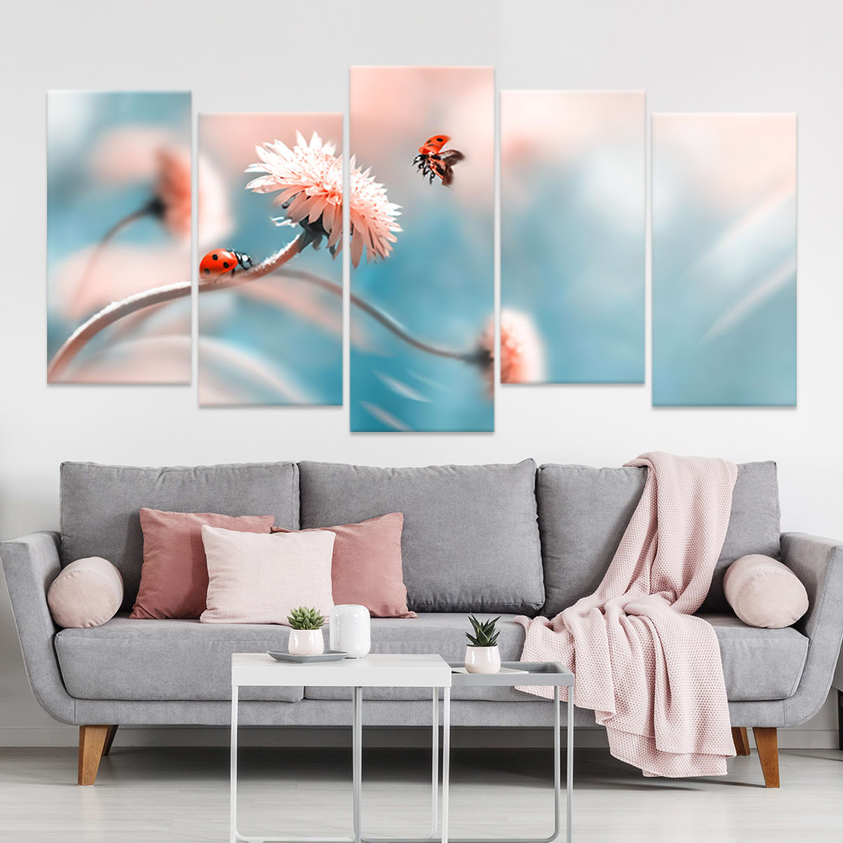 Lady Bugs Wall Art Canvas-Stunning Canvas Prints