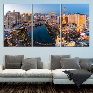 Las Vegas Strip Skyline Wall Art Canvas-Stunning Canvas Prints