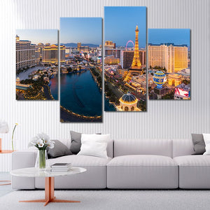 Las Vegas Strip Skyline Wall Art Canvas-Stunning Canvas Prints
