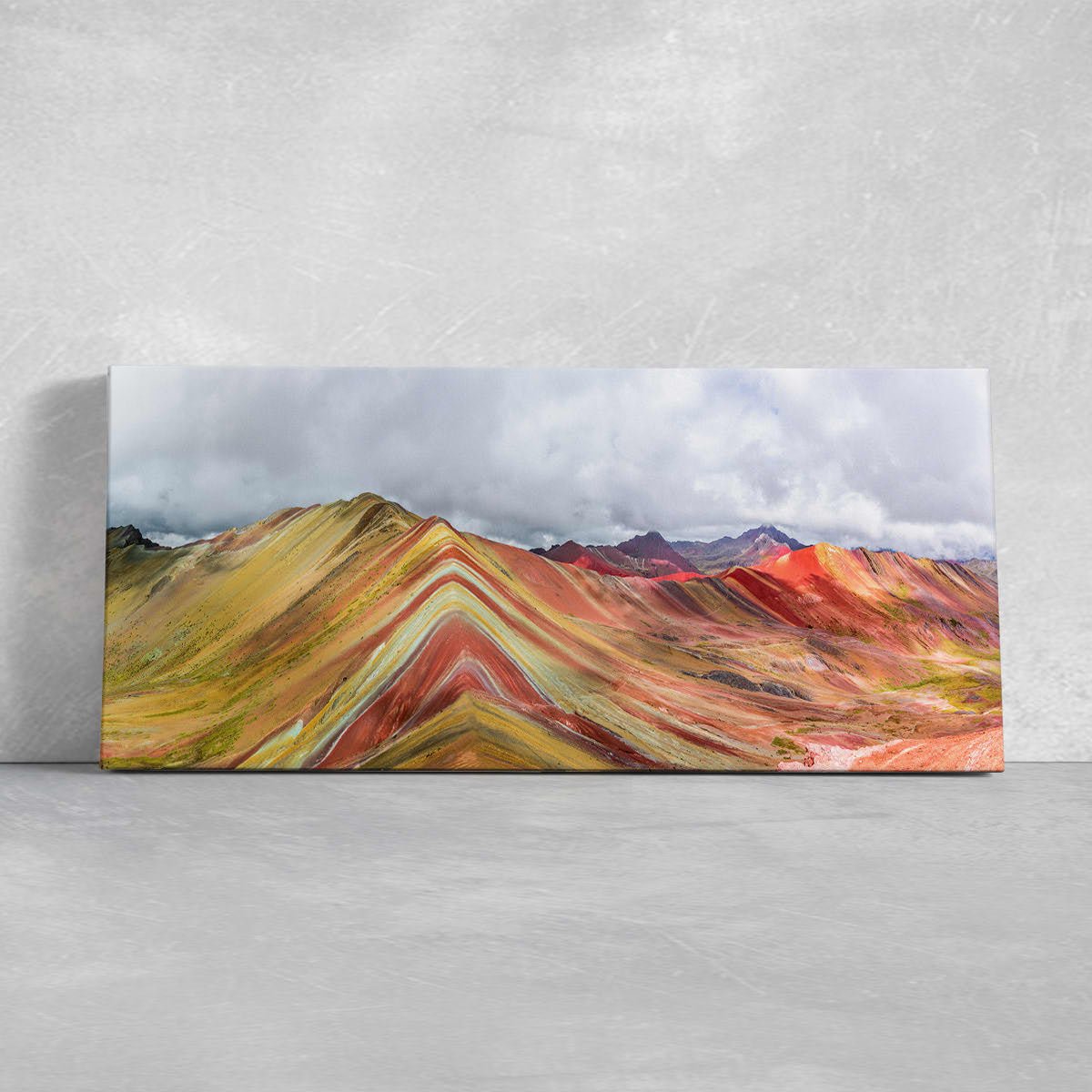 Rainbow Mountains Wall Art Canvas-Stunning Canvas Prints