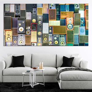 Vintage Speakers Wall Art Canvas Print-Stunning Canvas Prints