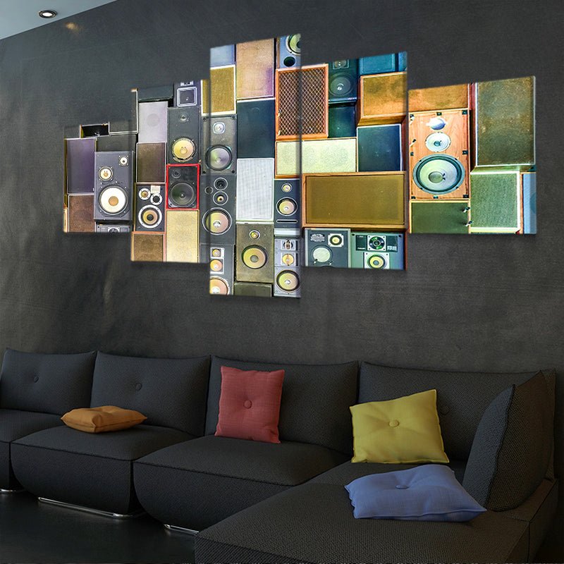 Vintage Speakers Wall Art Canvas Print-Stunning Canvas Prints