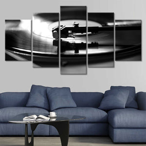 Vintage Record Player Wall Art Canvas Print-Stunning Canvas Prints