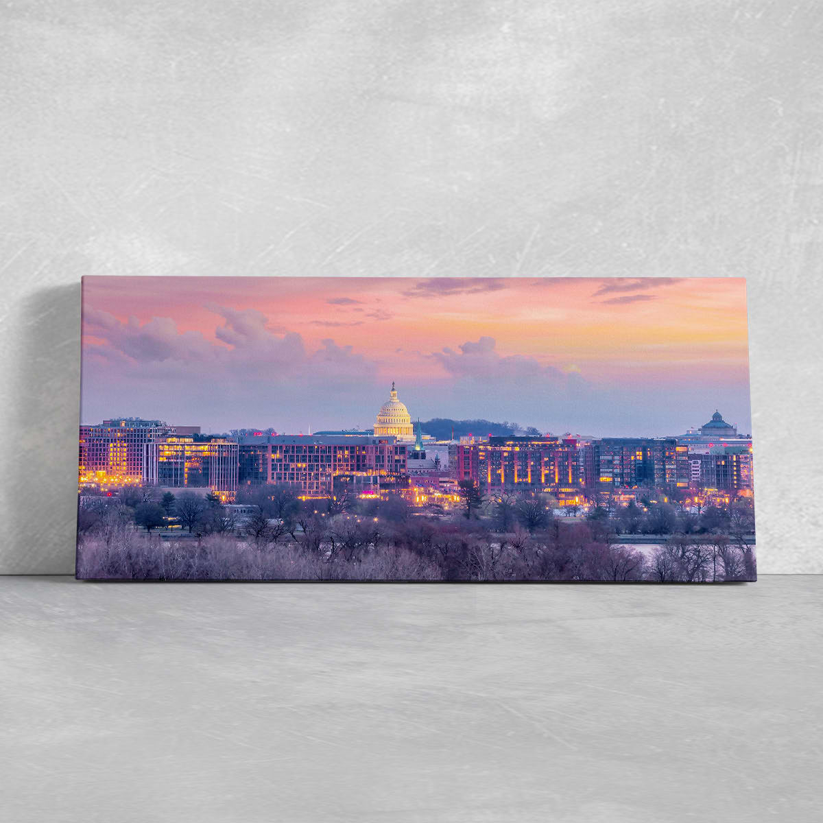 Washington DC Skyline Wall Art Canvas-Stunning Canvas Prints