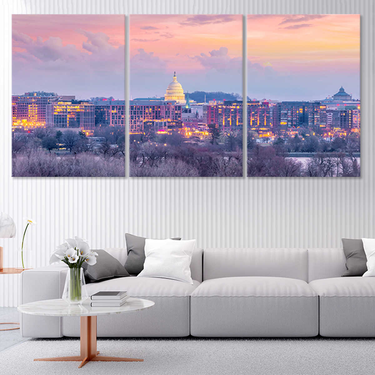 Washington DC Skyline Wall Art Canvas-Stunning Canvas Prints