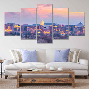 Washington DC Skyline Wall Art Canvas-Stunning Canvas Prints