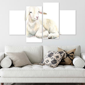 Cute Baby Lamb Wall Art Canvas-Stunning Canvas Prints