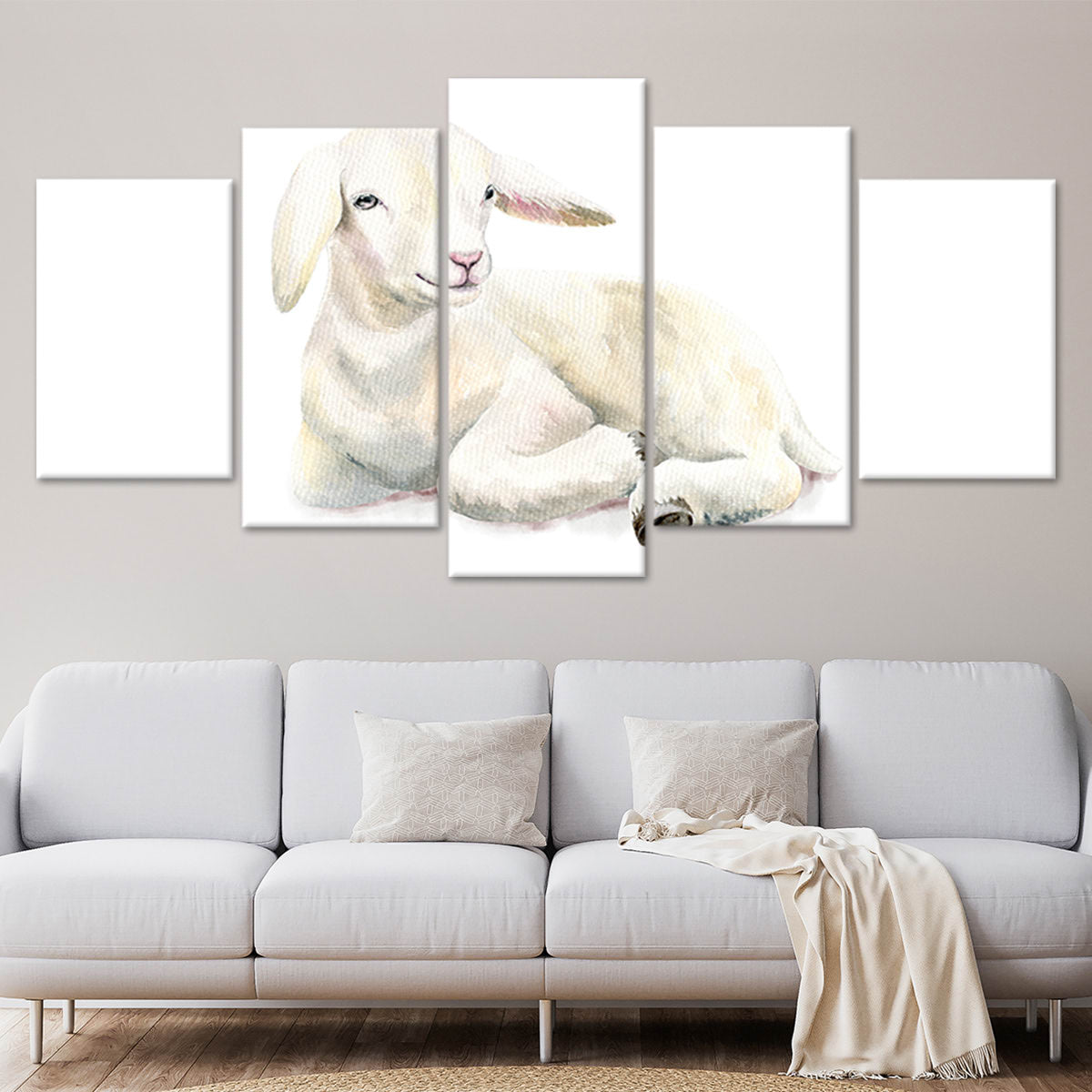 Cute Baby Lamb Wall Art Canvas-Stunning Canvas Prints