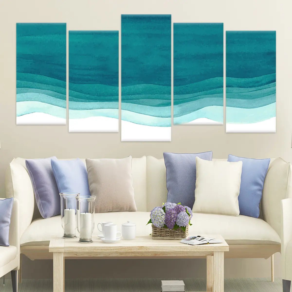 Abstract Ocean Waves Wall Art Canvas Print-Stunning Canvas Prints