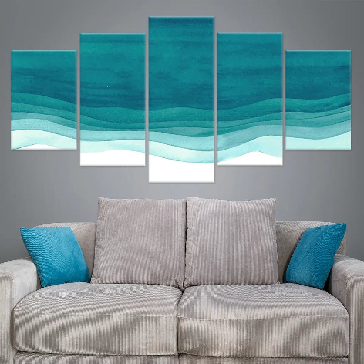 Abstract Ocean Waves Wall Art Canvas Print-Stunning Canvas Prints
