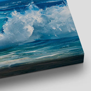 Turquoise Ocean Waves Wall Art Canvas-Stunning Canvas Prints