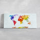 Abstract Colorful World Map Wall Art-Stunning Canvas Prints