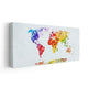 Abstract Colorful World Map Wall Art-Stunning Canvas Prints
