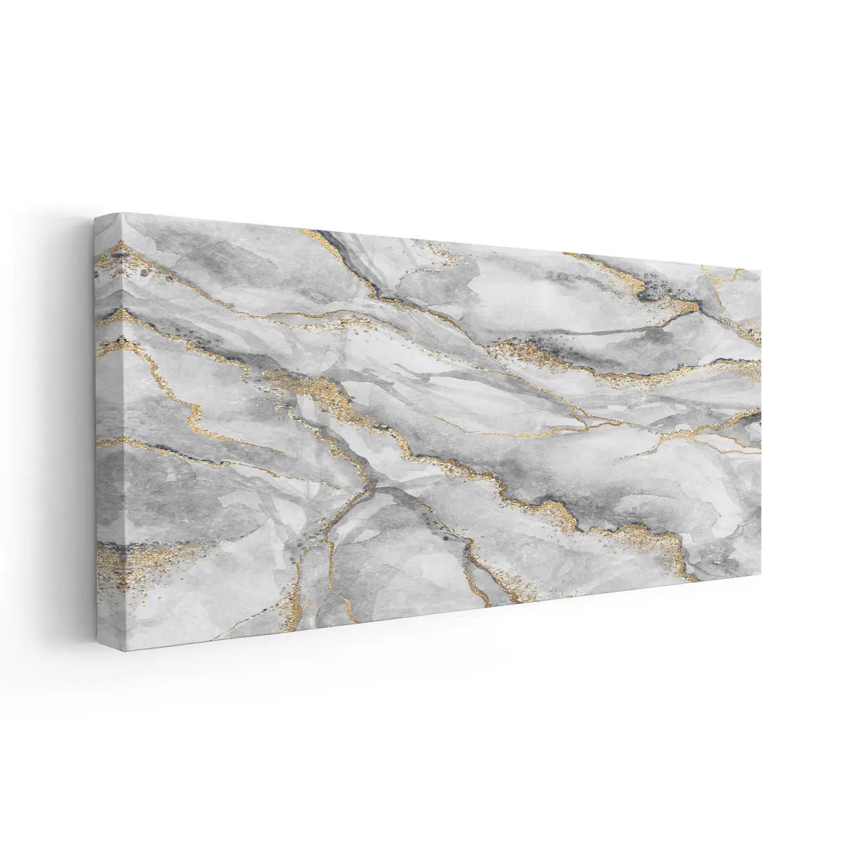 White and Gold Marble Wall Art-Stunning Canvas Prints
