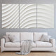 3 piece white wall art -Stunning Canvas Prints