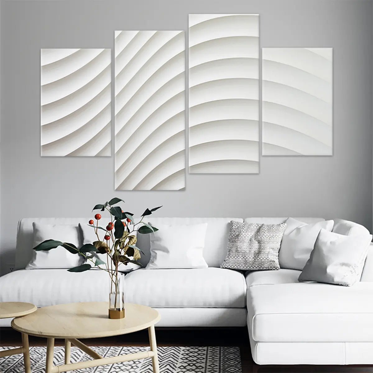 Minimalist Waves Wall Art For Living Room-Stunning Canvas Prints