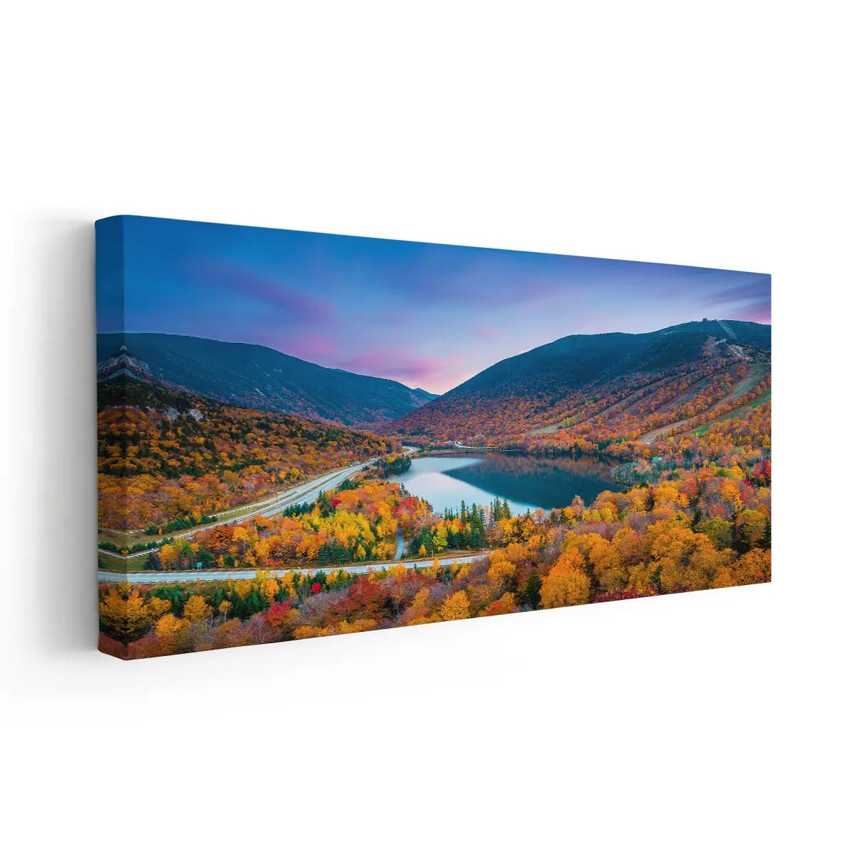 Autumn Mountain Lake Wall Art Canvas-Stunning Canvas Prints