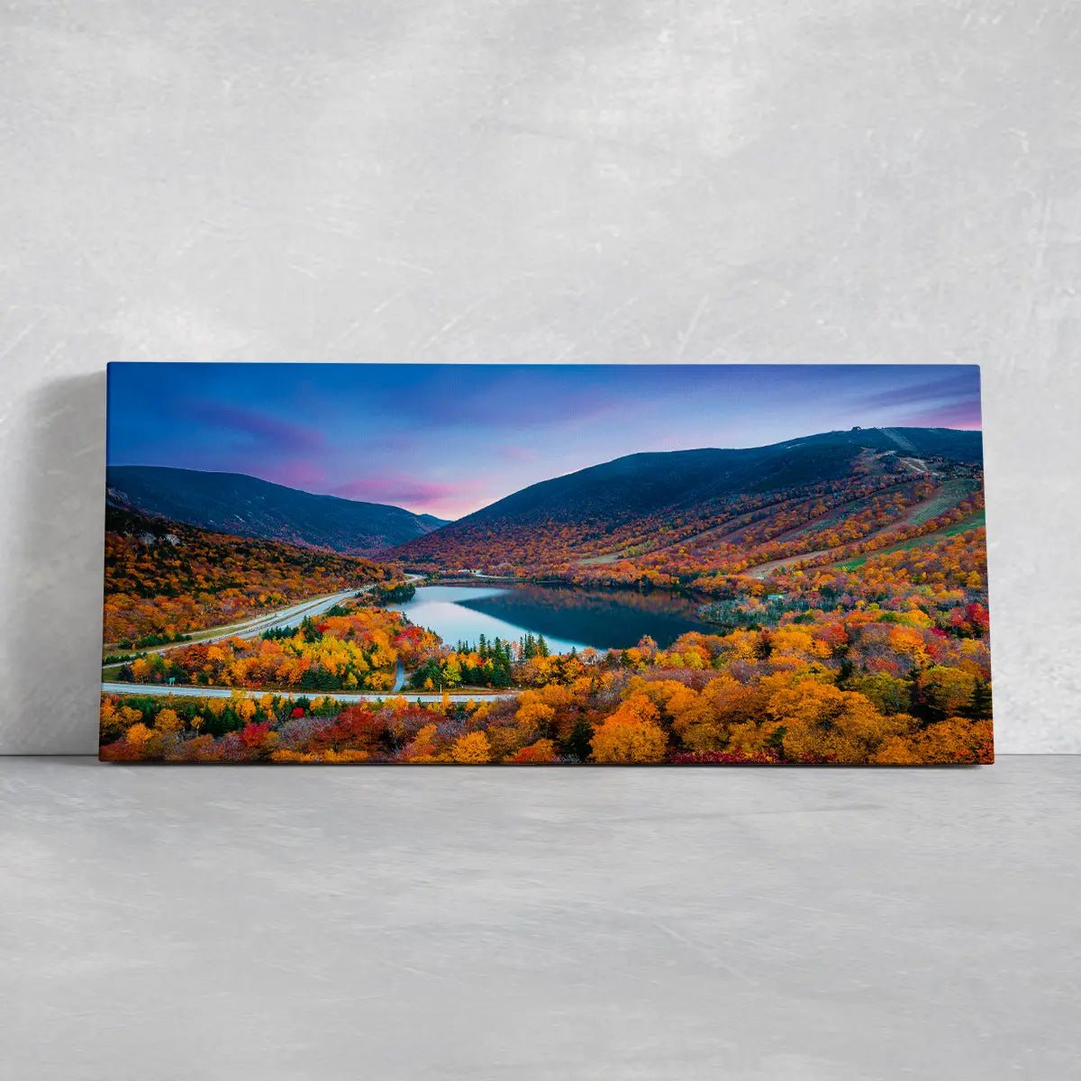 Autumn Mountain Lake Wall Art Canvas-Stunning Canvas Prints