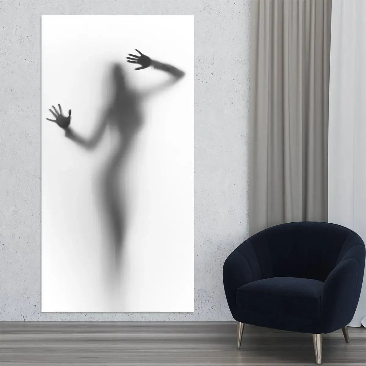 Woman Body Silhouette Wall Art #2-Stunning Canvas Prints