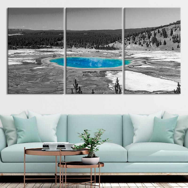 Yellowstone Hot Springs Multi Panel Canvas Wall Art-Stunning Canvas Prints