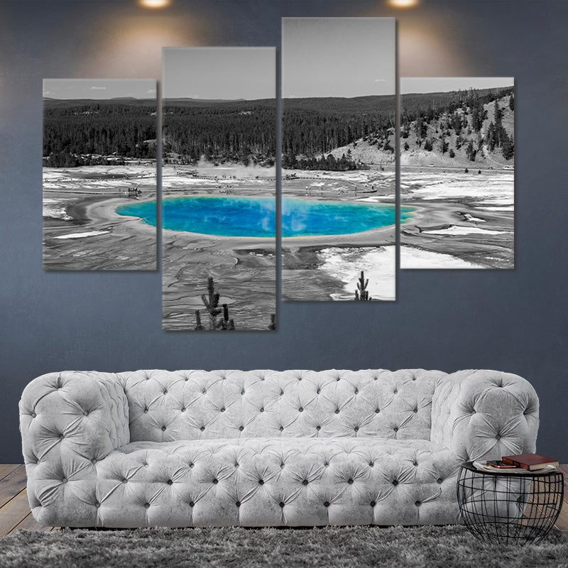 Yellowstone Hot Springs Multi Panel Canvas Wall Art-Stunning Canvas Prints