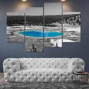 Yellowstone Hot Springs Multi Panel Canvas Wall Art-Stunning Canvas Prints