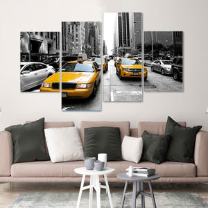 New York City Yellow Taxi Wall Art Canvas-Stunning Canvas Prints
