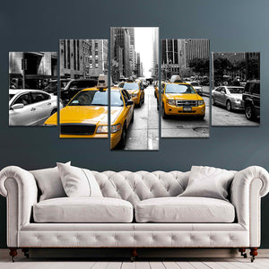 New York City Yellow Taxi Wall Art Canvas-Stunning Canvas Prints