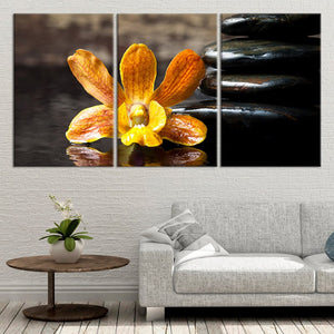 Zen Stones Panel Canvas Wall Art 3 pieces