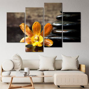 Zen Stones Panel Canvas Wall Art 4 pieces