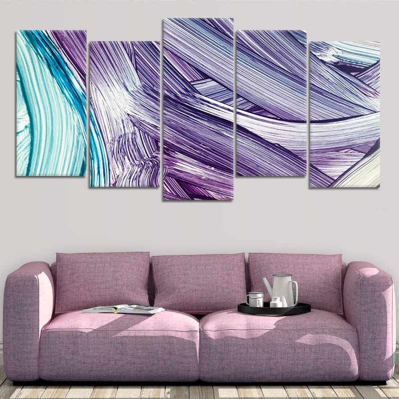 Abstract Lavender Waves Wall Art: Canvas Print, Art Prints & Paintings