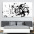 Black Paint Splash large wall art