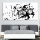 Extra Large Black and White Abstract Splatter Painting Wall Art For Living Room Wall-Stunning Canvas Prints